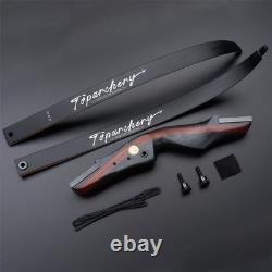 TOPARCHERY 62 Takedown Recurve Bow 20-50lbs Wooden Riser Archery Target Hunting