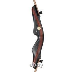 TOPARCHERY 62 Takedown Recurve Bow 20-50lbs Wooden Riser Archery Target Hunting