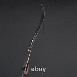 TOPARCHERY 62 Takedown Recurve Bow 20-50lbs Wooden Riser Archery Target Hunting