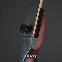 TOPARCHERY 62 Takedown Recurve Bow 20-50lbs Wooden Riser Archery Target Hunting