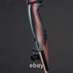 TOPARCHERY 62 Takedown Recurve Bow 20-50lbs Wooden Riser Archery Target Hunting
