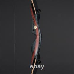 TOPARCHERY 62 Takedown Recurve Bow 20-50lbs Wooden Riser Archery Target Hunting