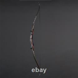 TOPARCHERY 62 Takedown Recurve Bow 20-50lbs Wooden Riser Archery Target Hunting