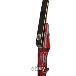 TOPARCHERY 64 Wooden Tradtiional Long Bow Takedown Recurve Bow Adult Hunting