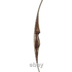 TOPARCHERY Archery 54'' Traditional Recurve Bow Hunting Handmade Longbow 20-70lb