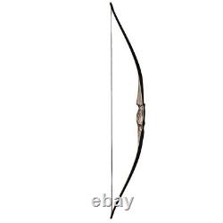 TOPARCHERY Archery 54'' Traditional Recurve Bow Hunting Handmade Longbow 20-70lb