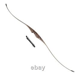 TOPARCHERY Archery 54'' Traditional Recurve Bow Hunting Handmade Longbow 20-70lb