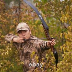 Takedown 60 Hunting Recurve Bow&Arrows 25-60lb Right Hand Bow Archery Target US