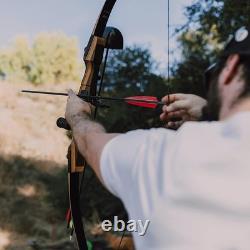 Takedown 60 Hunting Recurve Bow&Arrows 25-60lb Right Hand Bow Archery Target US