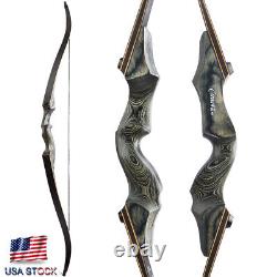 Takedown Recurve Bow 60 20-60lbs Archery Wooden Riser Limbs Bow Hunting Target