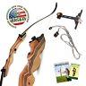 Takedown Recurve Bow 62 Archery Hunting Bow, 15-50lb. Draw Weight, Right & Left