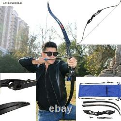 Takedown Recurve Bow Archery Metal Shooting Hunting Training Alloy Fiberglass S