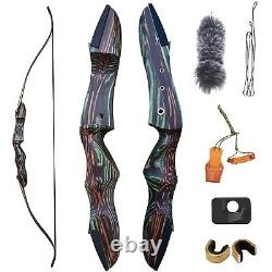 Takedown Recurve Bow Set Traditional Hunting Right & Left Handed 30-60lbs