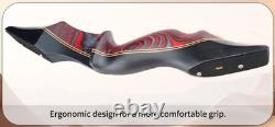 Takedown Traditional Recurve Bow 60 Horse Hunting Bow for Adult 20-50lbs