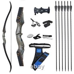 Toparchery 60 Archery Recurve Bow Takedown Bow Hunting Bow And Arrow Set Adult