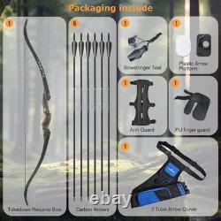 Toparchery 60 Archery Recurve Bow Takedown Bow Hunting Bow And Arrow Set Adult