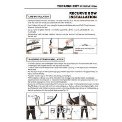 Toparchery 60 Archery Recurve Bow Takedown Bow Hunting Bow And Arrow Set Adult