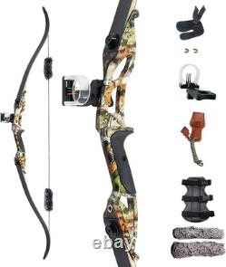 Topbows 56 Recurve Bow with 30 Max Draw 30 35 40 45 50lb Draw Weight Right Han