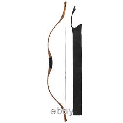 Traditional Archery Recurve Bow Longbow for Hunting Practice Target 20-110lbs