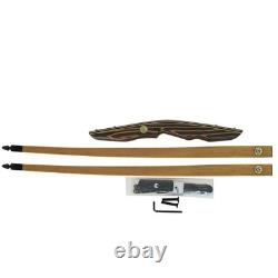 Traditional Longbow 64 Takedown Recurve Bow Hunting Bow for Adult 50lbs