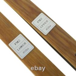 Traditional Longbow 64 Takedown Recurve Bow Hunting Bow for Adult 50lbs