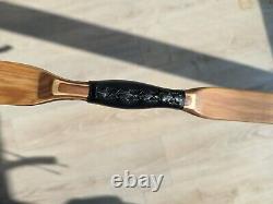 Traditional Oak Yuan Bow Handmade Horse Bow Recurve Bow AF archery 42lbs