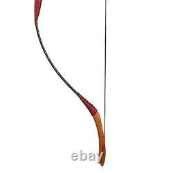 Traditional Recurve Bows 15-50lbs Handmade Longbow Wood Horsebow Hunting Archery