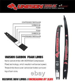 UNISON ILF Recurve Bow Limbs Carbon Foam H25-66 68 70 Archery Target Sports