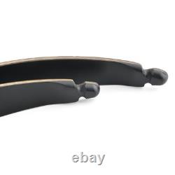 US 50lbs Takedown Recurve Bow 60 Archery Bamboo Core Limbs Hunting Black Hunter