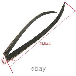 US 50lbs Takedown Recurve Bow 60 Archery Bamboo Core Limbs Hunting Black Hunter