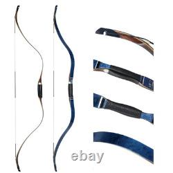 US 54inch Crimea Tatar Bow Blue Birds Eye Recurve Bow Horse Bow Archery Beginner