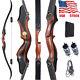 Us- 60 Archery Takedown Recurve Bow Wooden Riser For Right Hand Target Hunting
