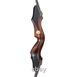 US- 60 Archery Takedown Recurve Bow Wooden Riser for Right Hand Target Hunting