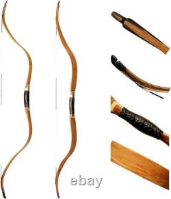 US Stock AF Archery 54'' Tatar Bow Traditional Recurve Bow Horse Bow 25lbs Oak