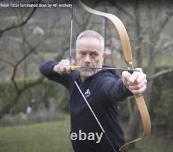 US Stock AF Archery 54'' Tatar Bow Traditional Recurve Bow Horse Bow 25lbs Oak