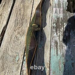 VINTAGE BEAR GRIZZLY RECURVE BOW RH #45 58 Green Brown KR71547