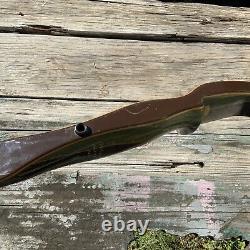 VINTAGE BEAR GRIZZLY RECURVE BOW RH #45 58 Green Brown KR71547