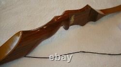 VINTAGE HERTER'S PERFECTION MAG 62 RECURVE BOW 35# 28 With ARROWS ROSEWOOD NIB