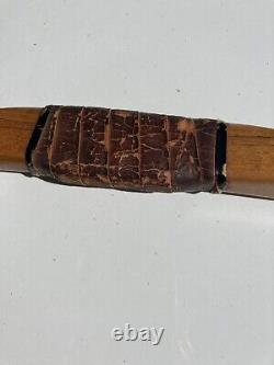 VTG/Antique Unbranded Long Stick Recurve Archery Bow RH Indian Folk Art Arrow