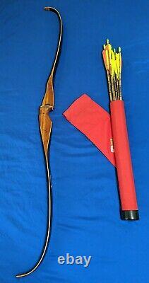 VTG Ben Pearson BP-H90 7388 RH Recurve Bow Archery 58 45# 28 + Arrows