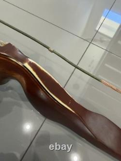 VTG Right Hand Bear Archery Glass-Powered Black Bear Recurve Bow AMO 60 55# RH