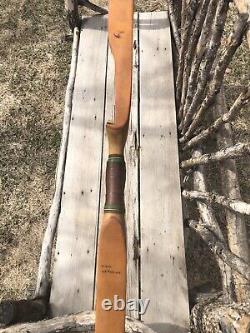 Very Early Model! Vintage Indian Archery Warrior #266 Recurve Bow 45# AMO 62 RH