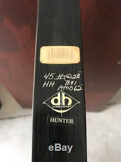 Very Nice Vintage Damon Howatt Hunter Archery Wood & Laminate Recurve Bow 45#