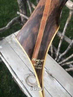 Very Rare! Tice And Watts Archery The Master Recurve Bow 32# @ 28 AMO 66 RH