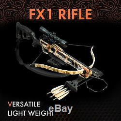 Viking FX1 Recurve Crossbow with Rifle Stock 240 FPS 175# Draw Boneyard Camo