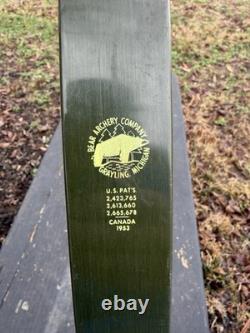 Vintage 1953 bear recurve bow