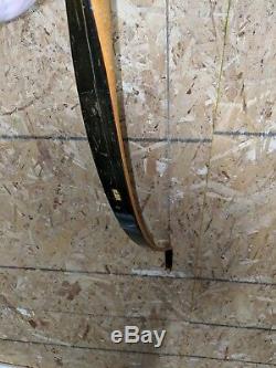 Vintage 1955 Bear Archery GRIZZLY 47# 62 Static patented RECURVE BOW NICE RH/LH