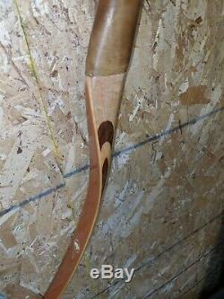 Vintage 1960 Bear Grizzly 50# 62 Recurve Bow very sharp