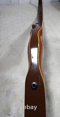 Vintage 1960s70s Wing Archery Red Wing Hunter Recurve Bow 52 46# LH Lefty