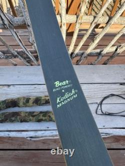 Vintage 1962 Bear Kodiak Magnum Recurve Archery Bow AMO 52 45# Right Handed
